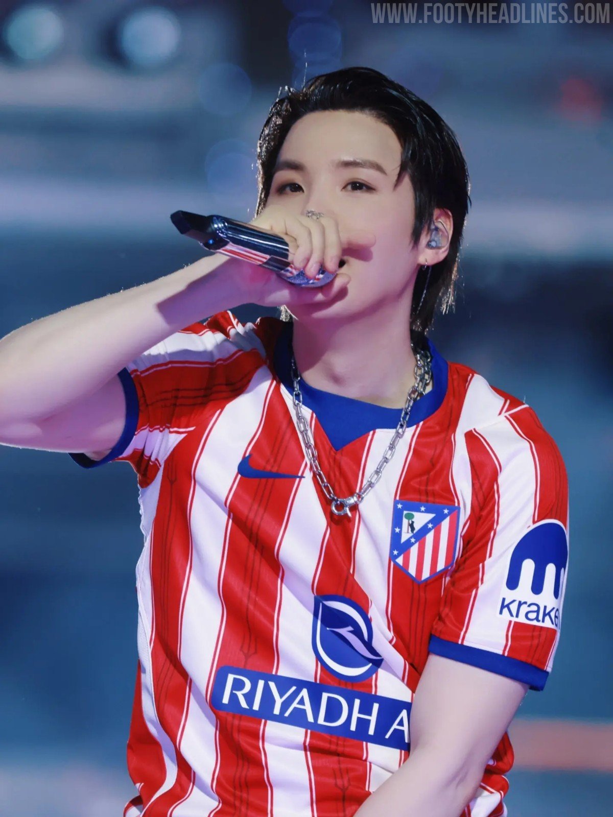 BTS Suga Wears Unreleased Atlético Madrid 26-27 Kit at Madrid Concert - featured image