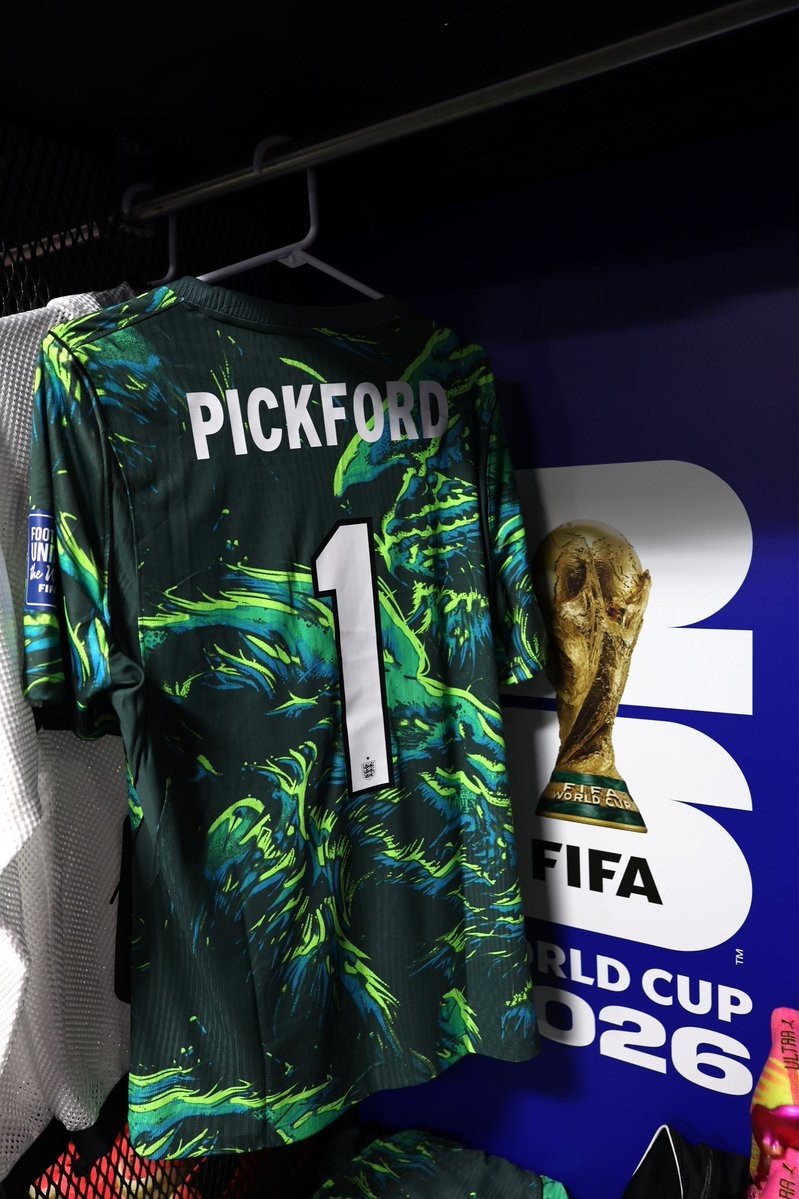 Green England 2026 World Cup Goalkeeper Third Kit Revealed - featured image