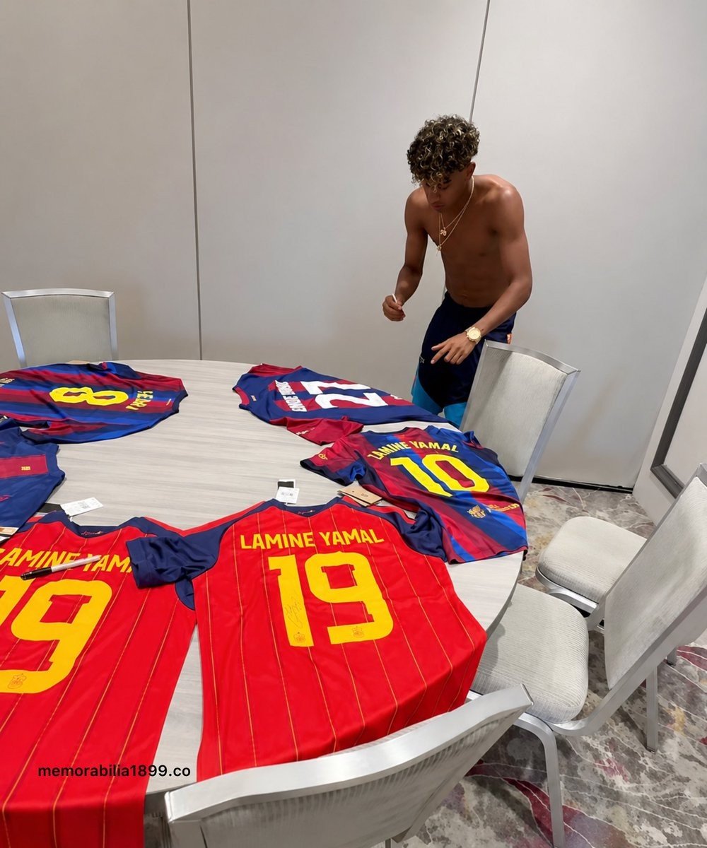 Lamine Yamal Signs Unreleased FC Barcelona 2026-27 Home Kit - featured image