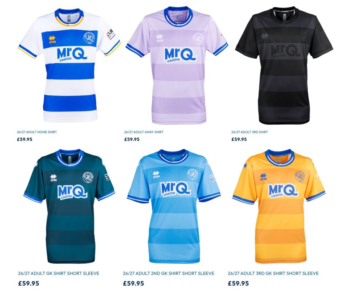 Lovely: QPR 26-27 Home, Away, Third & Goalkeeper Kits All Feature Hoops - featured image