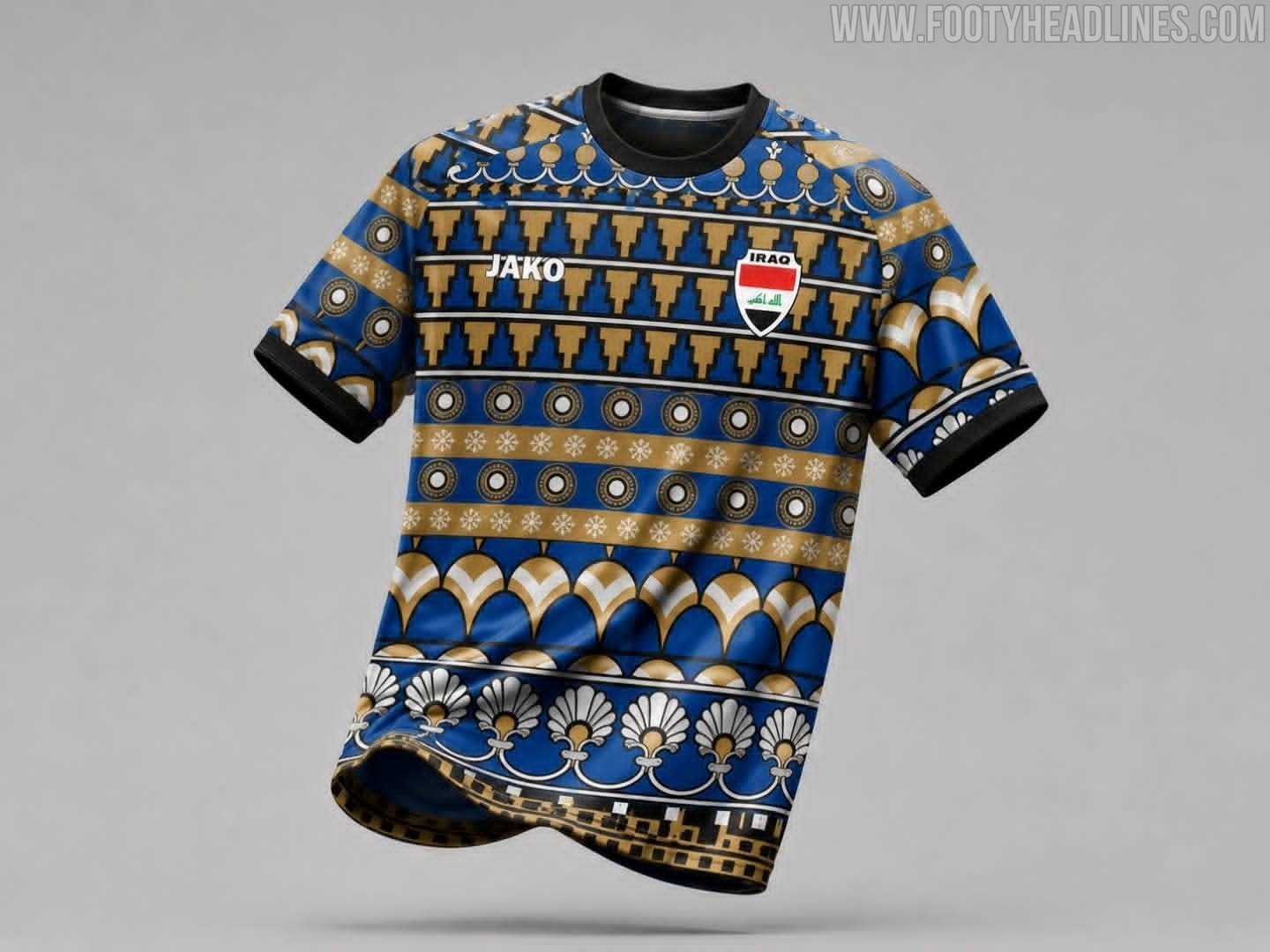 Striking Mesopotamian-Inspired Iraq 2026 World Cup Pre-Match Shirt Released - featured image