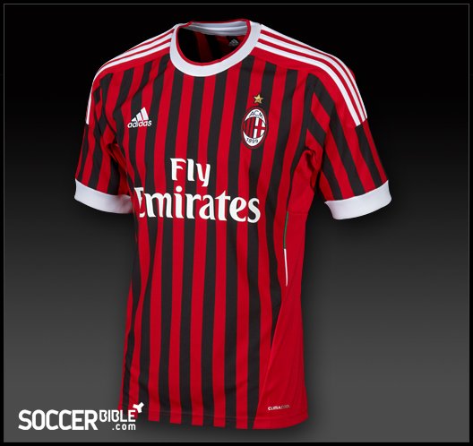AC Milan Home Shirt 2011-2012 - adidas Football Shirts - featured image