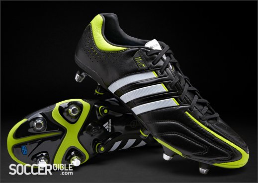 adidas adipure 11Pro miCoach Football Boots - Black/White/Slime - featured image