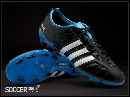 adidas adiPURE IV Football Boots - Black/Zero Metallic/Blue - featured image