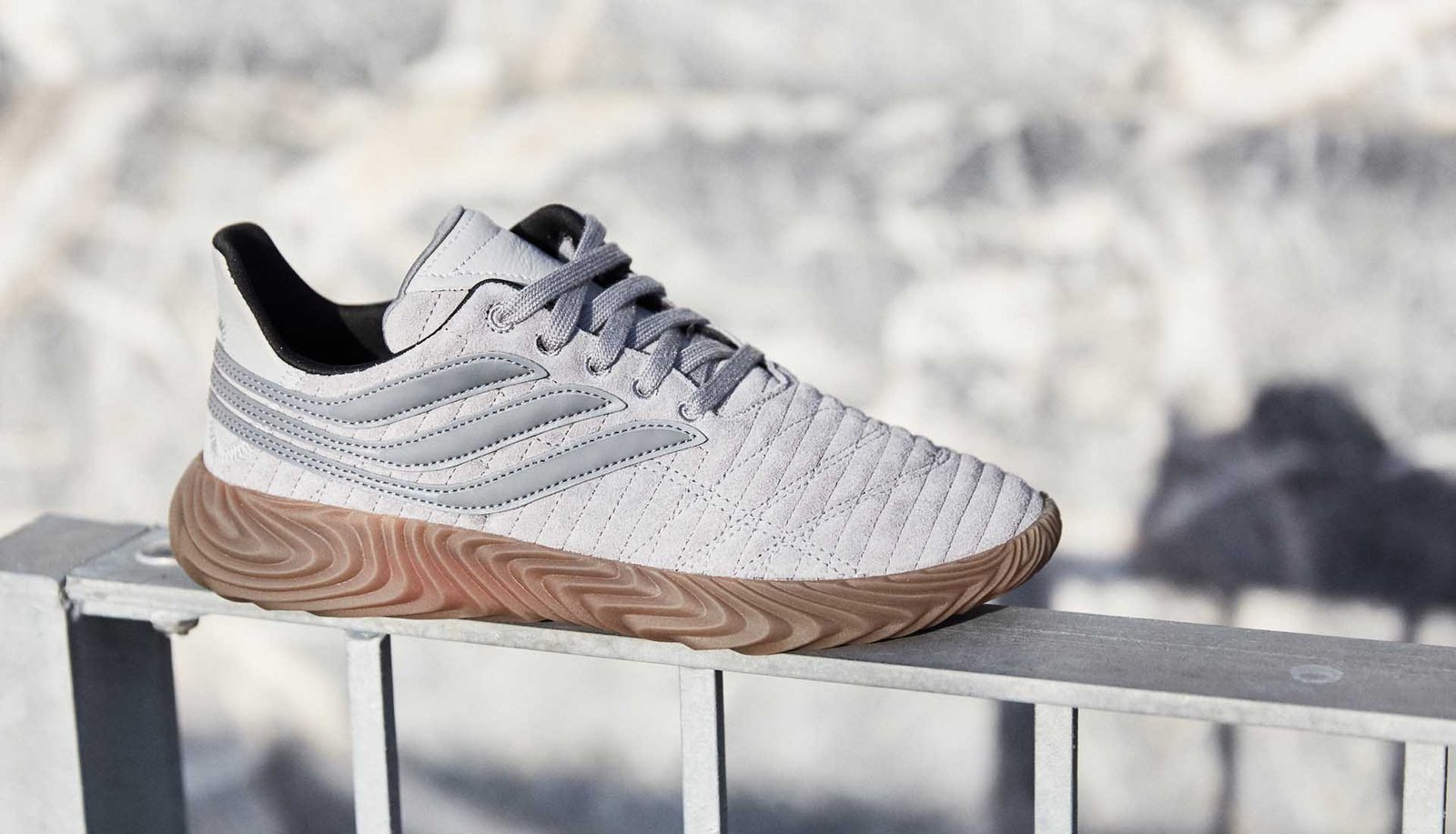 adidas Drop The Sobakov in Grey Suede - featured image