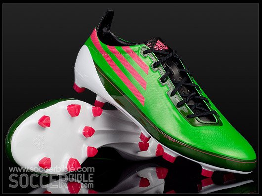 adidas F50 adizero Football Boots - Intense Green/Pink/Black - featured image