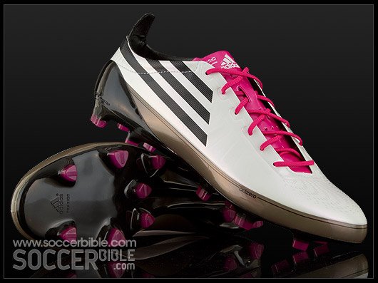 adidas F50 adiZero Football Boots - White/Black/Radiant Pink - featured image