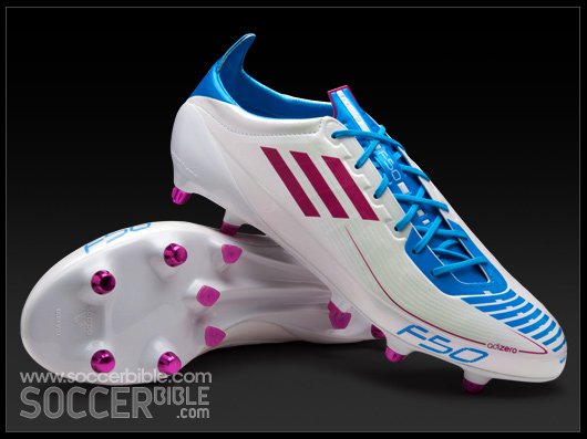 adidas F50 adizero Football Boots - White/Pink/Cyan - featured image