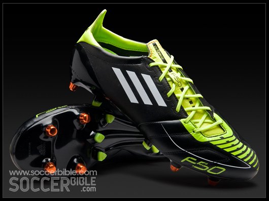 adidas F50 adizero Leather Football Boots - Black/White/Electricity - featured image