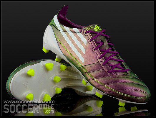 adidas F50 adiZero Leather Football Boots - Chameleon Purple/Electricity - featured image