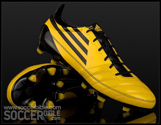 adidas F50 adiZero Leather Football Boots - Sun/Black/Gold - featured image
