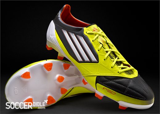 adidas F50 adizero Leather miCoach Football Boots - Phantom/Electricity/Energy - featured image