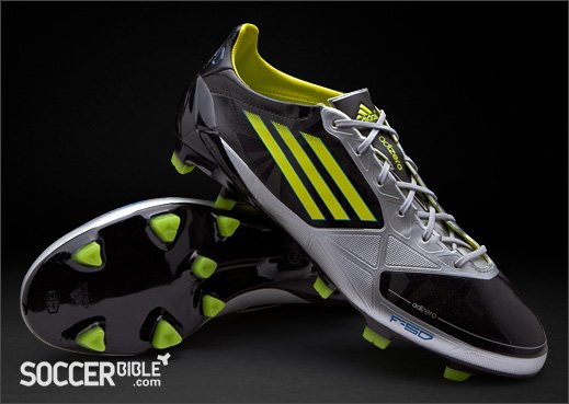 adidas f50 adizero miCoach Football Boots - Black/Silver/Lime - featured image