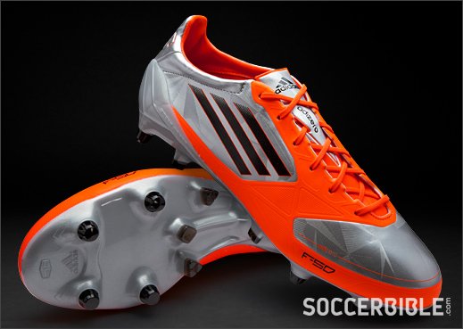 adidas f50 adizero miCoach Football Boots - Silver/Infrared - featured image