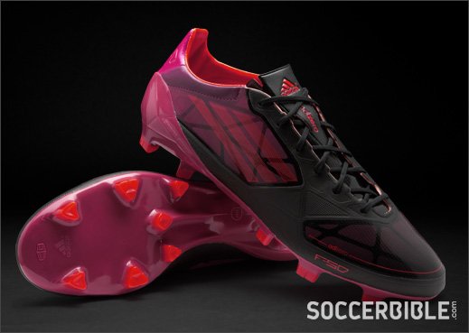 adidas f50 adizero miCoach Graphic Football Boots - Black/Infrared/Pink - featured image