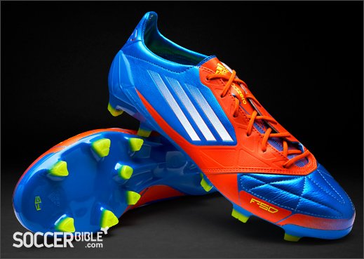 adidas F50 adizero miCoach Leather Football Boots - Blue/White/Energy - featured image