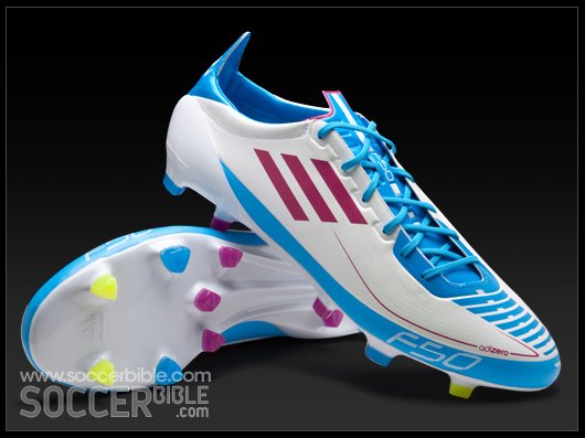 adidas F50 adizero Prime Football Boots - White/Pink/Cyan - featured image