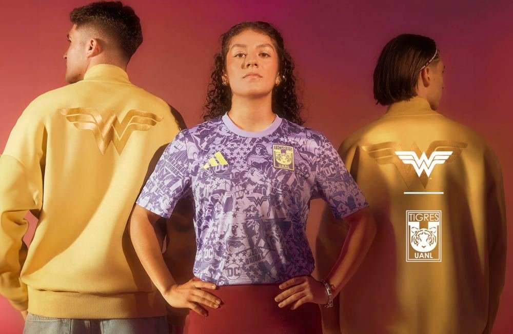 adidas Partner With DC Comics For Tigres Femenil Wonder Woman Pre-Match Jersey - featured image