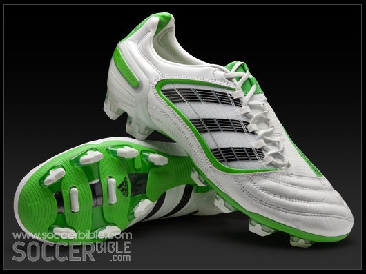 adidas Predator X Football Boots - White/Black/Maccaw Green - featured image