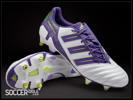 adidas UCL adipower Predator Football Boots - White/Purple - featured image