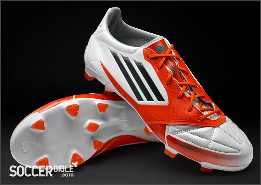 adidas Womens F50 adizero Leather - White/Black/Core Energy - featured image