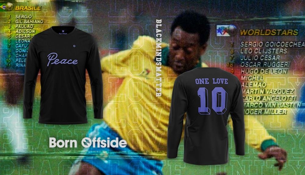 Born Offside Produce Black Minds Matter 'Peace' T-Shirt - featured image