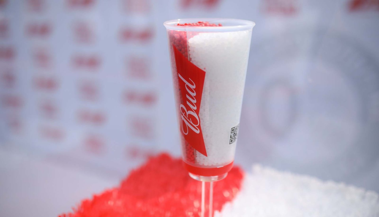 Budweiser Create A Unique Football Pitch From Recycled Plastic Cups - featured image