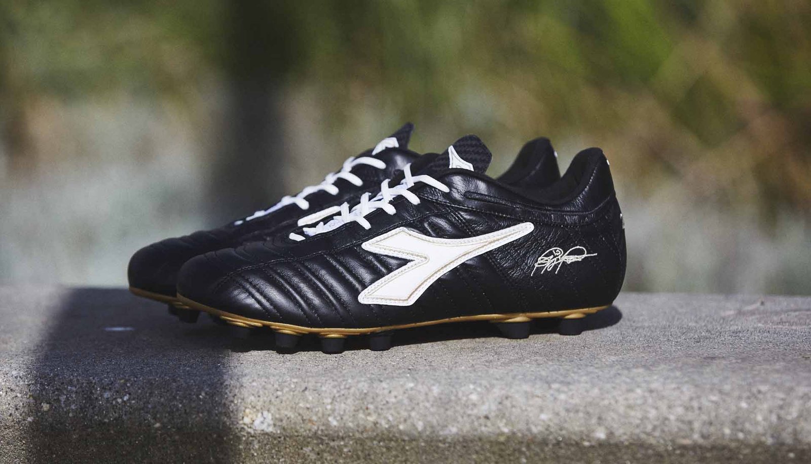 Diadora Drop A "Black/White/Gold" Baggio 03 Italy OG - featured image