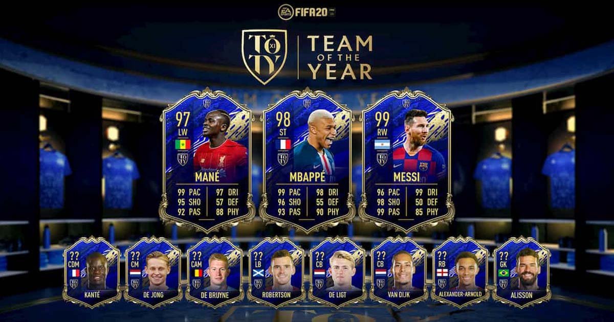 FIFA 20 Team Of The Year Revealed - featured image