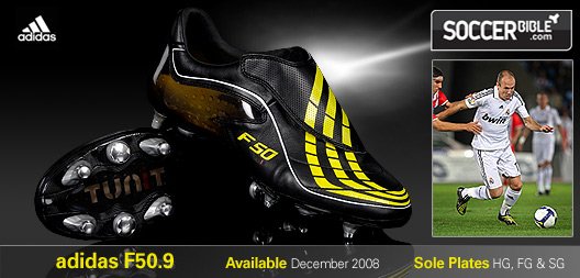 Speed Football Boots - adidas F50.9 - Arjen Robben - 03/11/08 - featured image