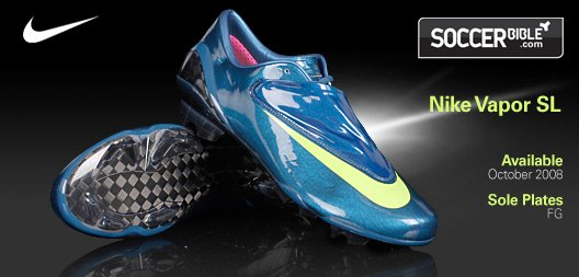 Speed Football Boots - Nike Mercurial Vapor SL - Marina/Volt/Metallic Silver - 05/09/08 - featured image