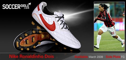 Heritage Football Boots - Nike Ronaldinho Dois - White/Red/Black - 16/02/09 - featured image