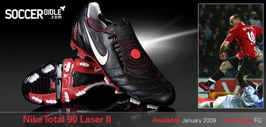 Power Football Boots - Nike T90 Laser II - Black/Comet Red/White - 19/12/08 - featured image