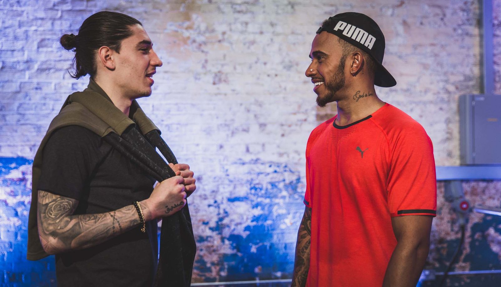 Hector Bellerin and Lewis Hamilton Talk Training and Tattoos with PUMA - featured image