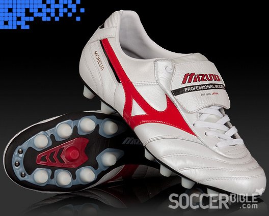 Heritage Football Boots - Mizuno Morelia II - Pearl/Red/Black - 02/12/09 - featured image