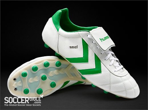 Hummel Old School Star Football Boots - White/Green - featured image