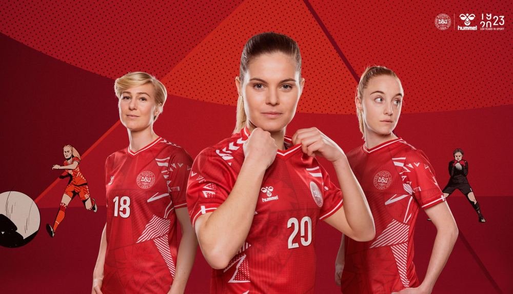 Hummel Reveal Denmark 2023 Women Home & Away Jerseys - featured image