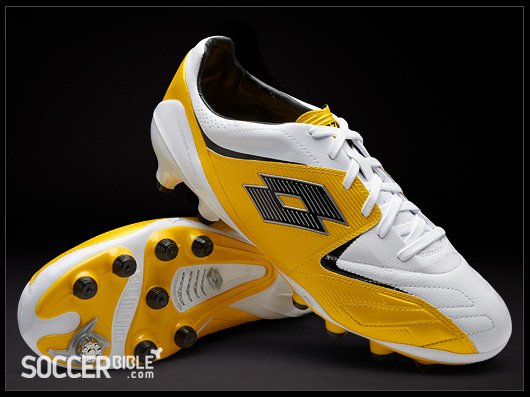 Lotto Fuerzapura II L100 Football Boots - White/Cyber Yellow - featured image