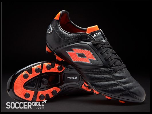 Lotto Stadio Potenza Football Boots - Black/Orange - featured image