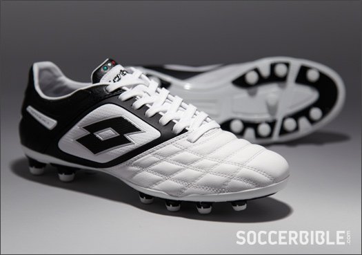Lotto Stadio Potenza II 100 Football Boots - White/Black - featured image