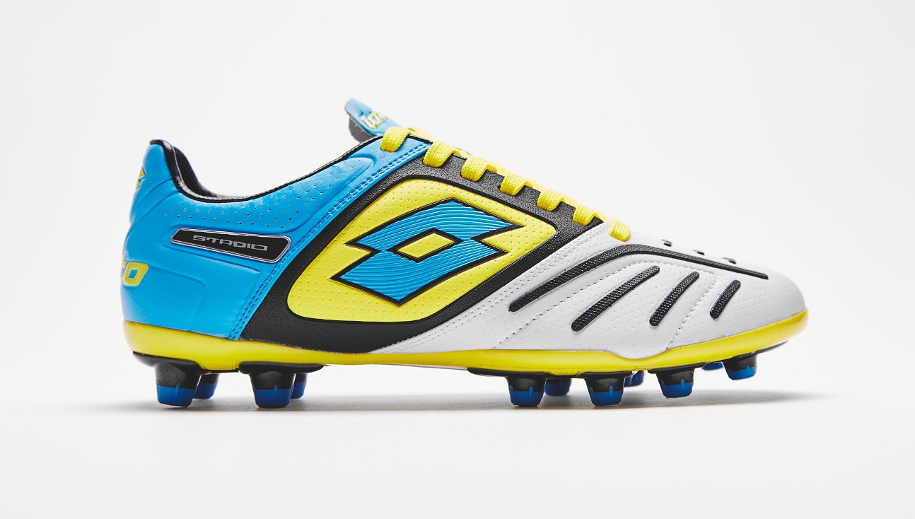 Lotto Stadio Potenza V 200 “White/fluorescent Blue” - featured image