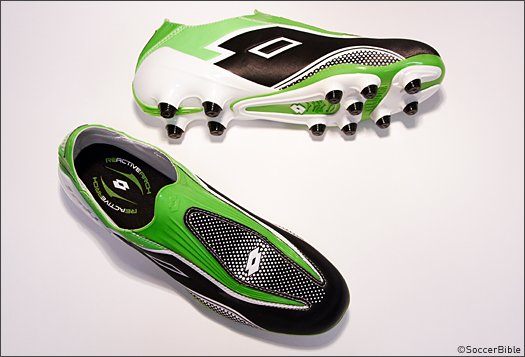 Lotto Zhero Gravity II 100 Football Boots | Soccer Cleats - Black/Green - featured image