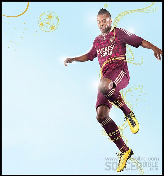 Olympique Lyon Away & Third 10/11 adidas Football Shirt - featured image