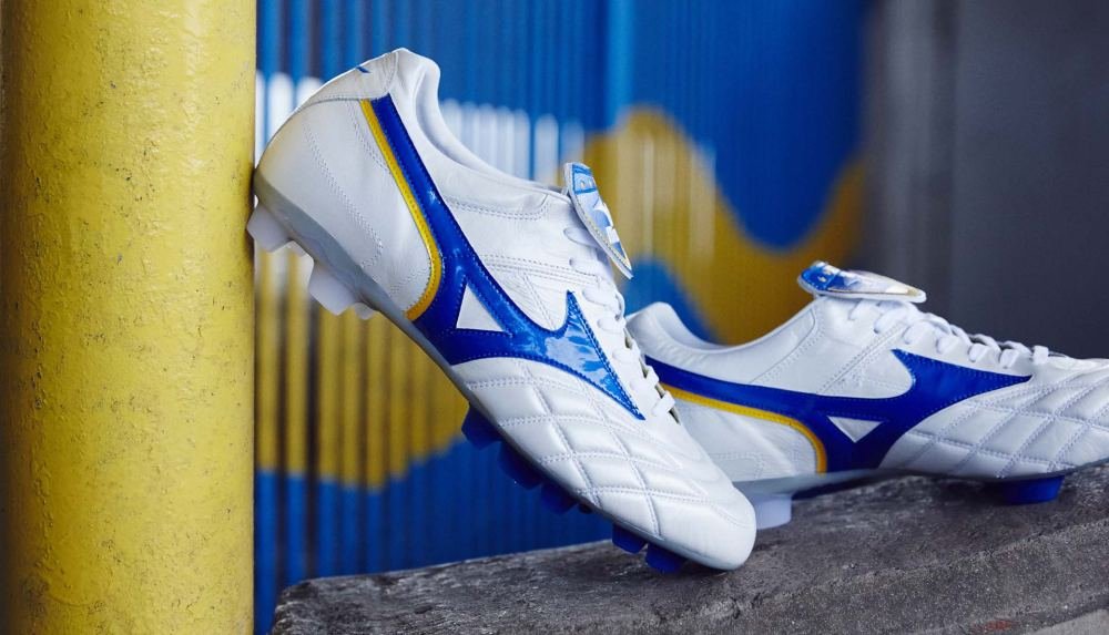 Mizuno Launch The Wave Cup Legend "White/Blue/Yellow" - featured image