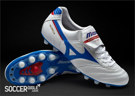 Mizuno Morelia Football Boots - Pearl/Blue/Red - featured image