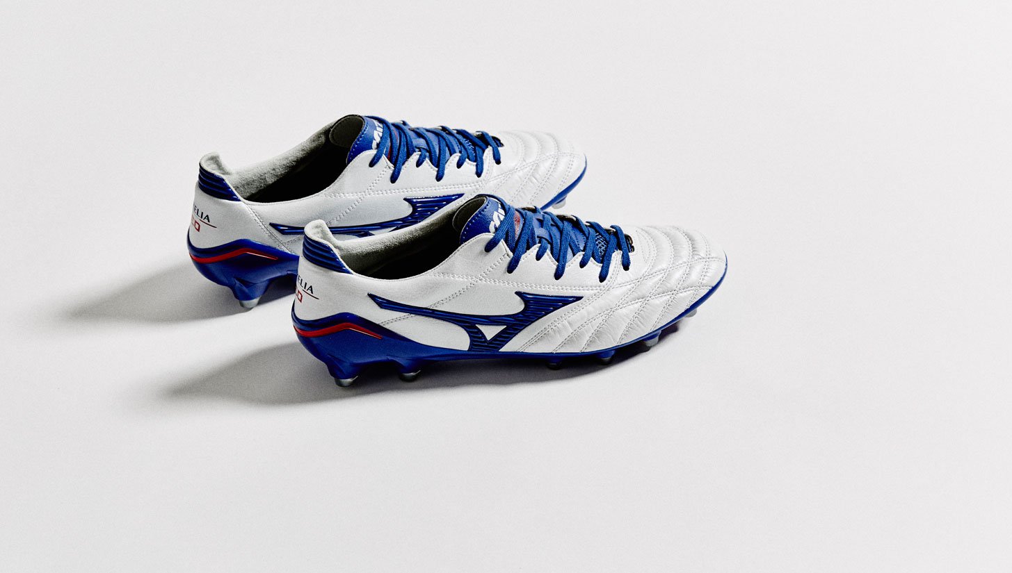 Mizuno Morelia Neo MIJ "Pearl/Surf/Red" - featured image