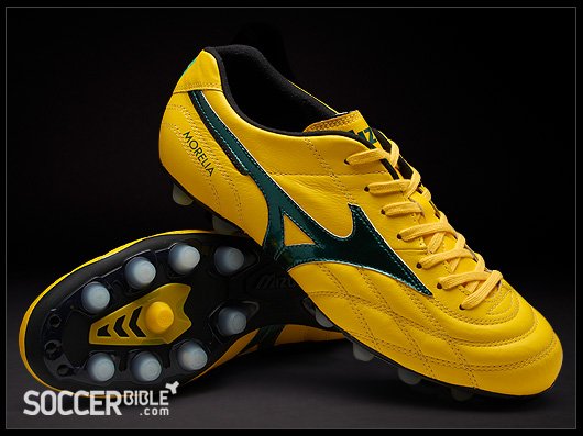 Mizuno Morelia Ultra Light Hulk Football Boots - Cyber Yellow/Evergreen/Black - featured image