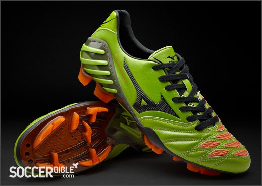 Mizuno Wave Ignitus II Football Boots - Green/Black/Orange - featured image