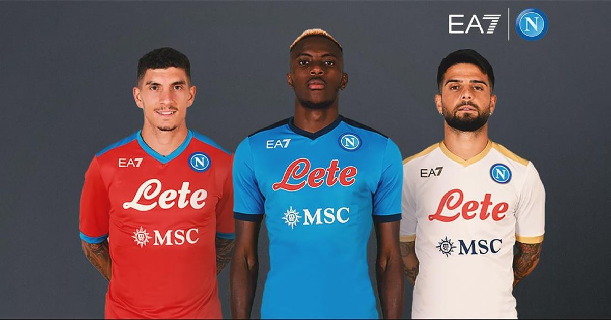 Napoli & EA7 Commence New Partnership With 21/22 Home, Away & Fourth Shirts - featured image
