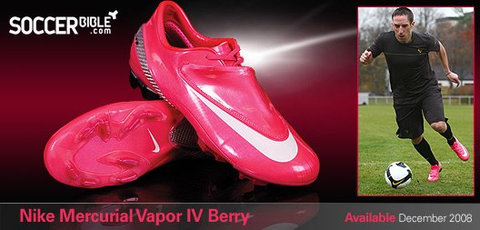 New Nike Mercurial Vapor IV Pink Berry Football Boots - 17/11/08 - featured image